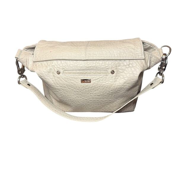 Thirty One Fashion Week 1203 Platinum Grey Pebble Faux Leather Purse - Picture 6 of 13